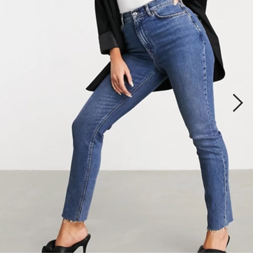 Hourglass high rise slim mom jeans